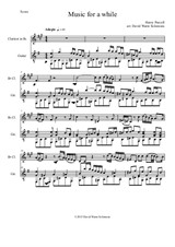 Music for a while – arranged for clarinet and guitar