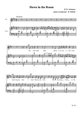 Dawn in the Room – for alto (or baritone) and piano