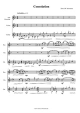 Consolation – a trio for recorder, violin and guitar