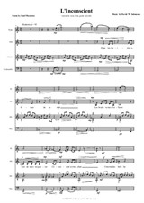 L'Inconscient – version for alto voice, flute, cello and guitar