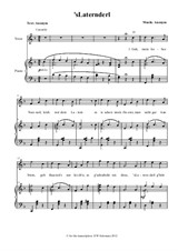 'sLaternderl – Viennese song from the early 19th century