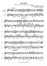 Gavotte – recorder and guitar